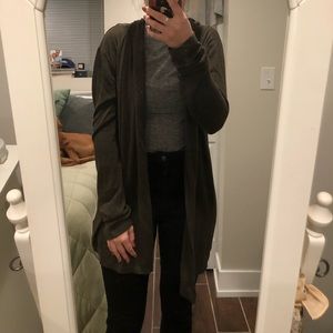 Urban Outfitters green long cardigan